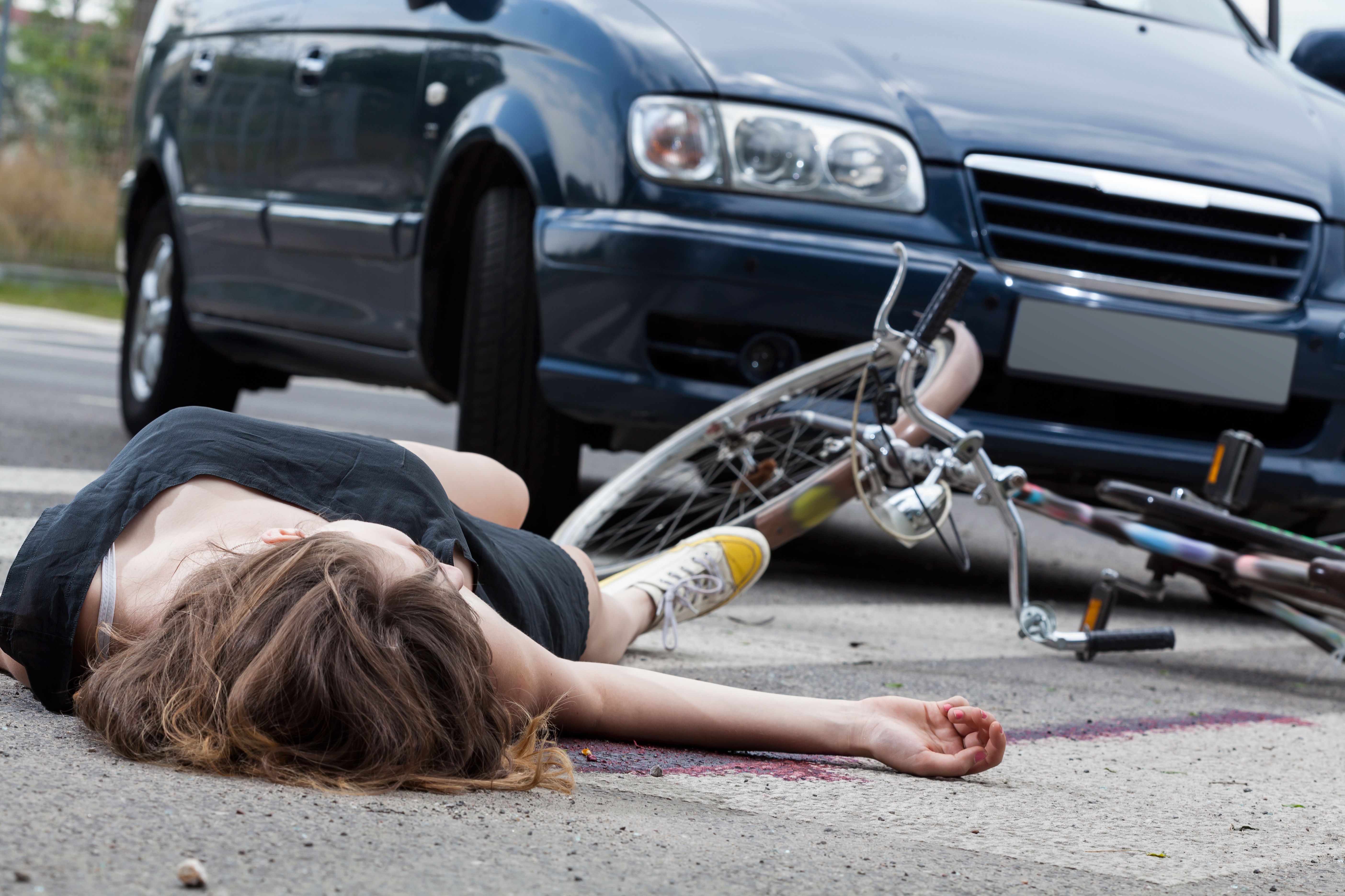 injured bicyclist